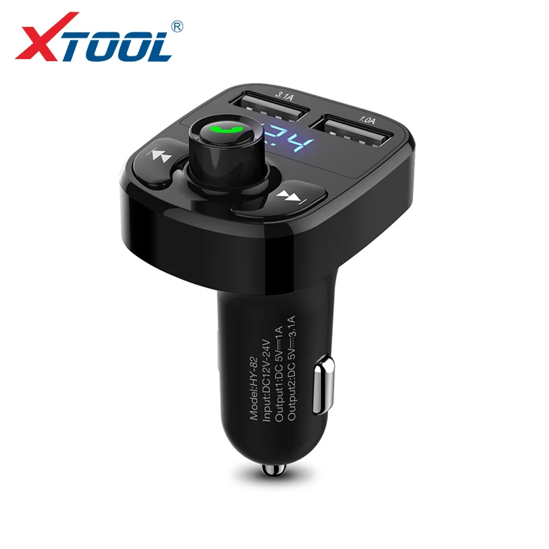 Kopen Bluetooth Auto MP3 Muziekspeler LED Dual USB 4.1A Autolader Fm zender Voltage Display Micro SD TF Muziek