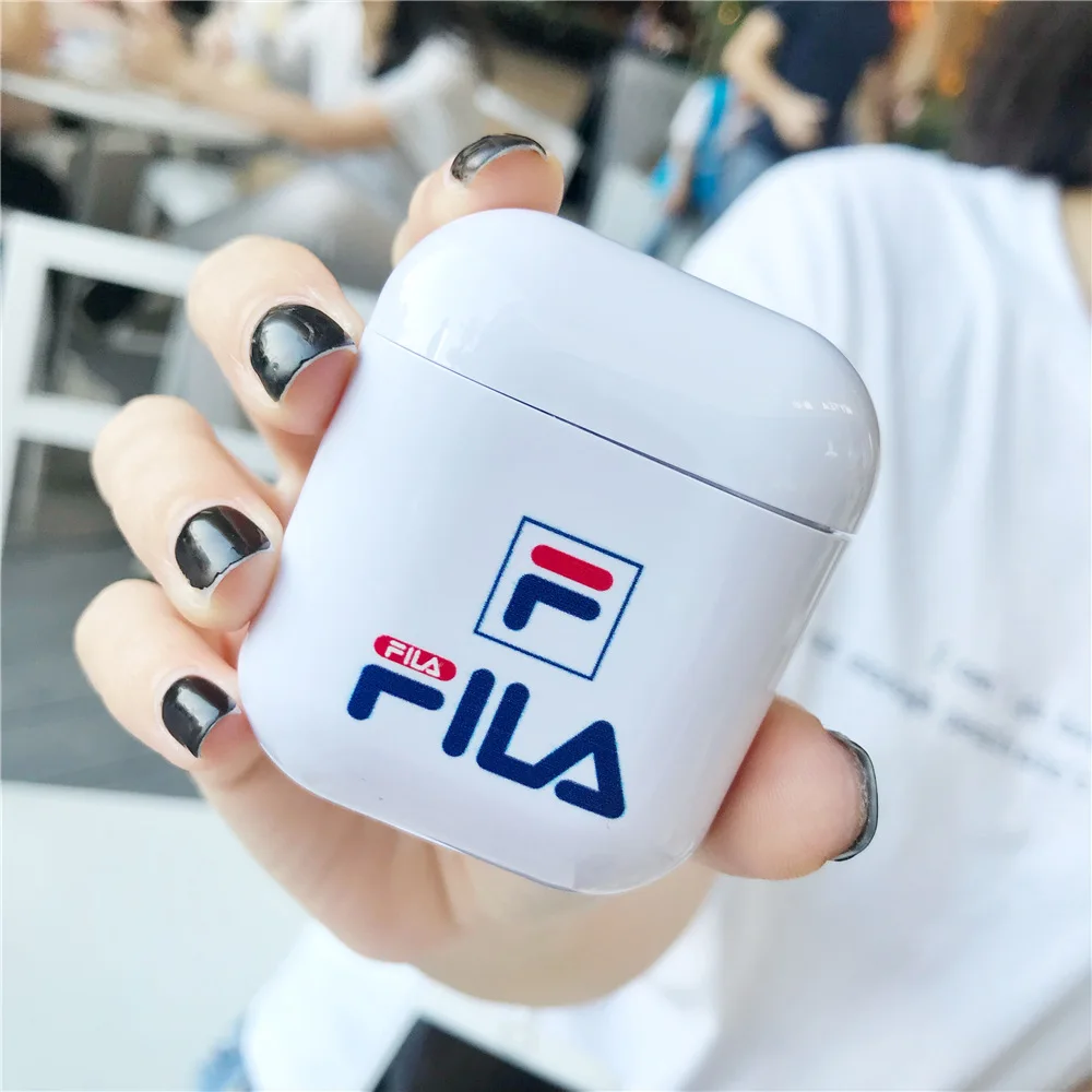 

Italy Sport Brand Case For Airpods Case Hard PC Wireless Charge Headphone Coque For Airpods 1 2 Cover For Air Pods Accessories
