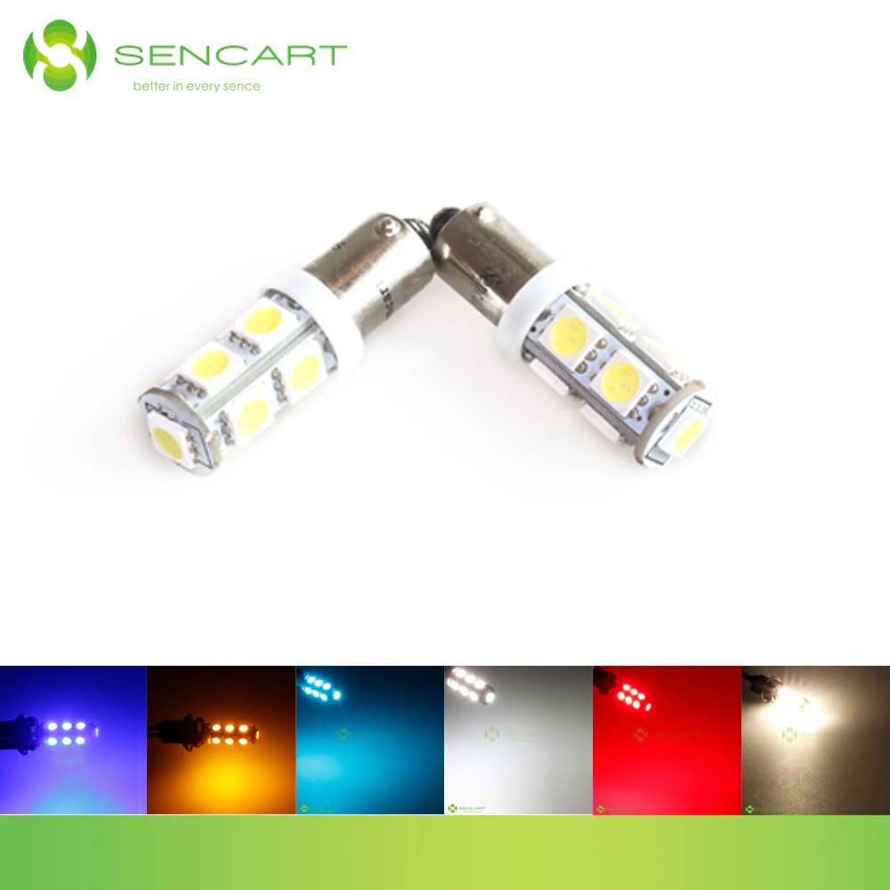 

2PCS BAX9S BA9S 9SMD 9LED 5050 Car Marker Led Interior Reading License Plate Tail Bulb parking Lamps Gauge light DC 12V