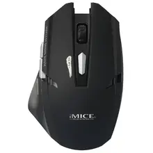 Imice USB беспроводная мышь, 6 кнопок, эргономичная оптическая компьютерная игровая мышь, 2,4G приемник, 1600 dpi, беспроводная мышь для ноутбука, геймера