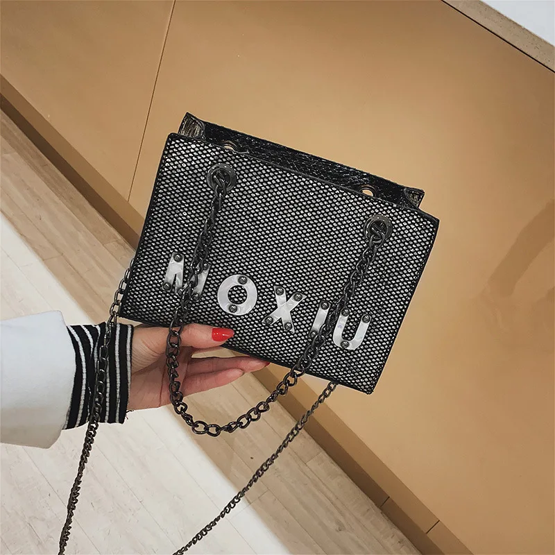 

New 2019 Women Handbags Wild Crossbody Bags Designer Handbags High Quality Pu Leather Chain Messenger Bag