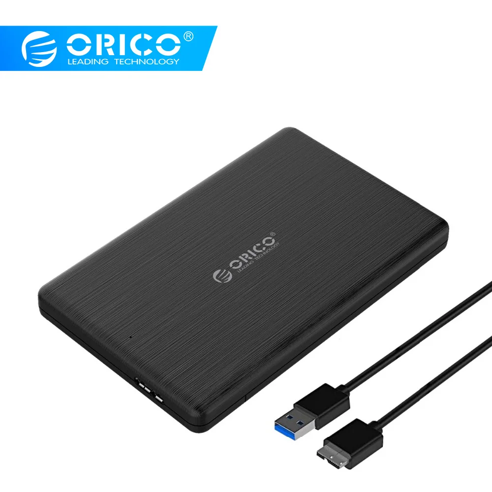 ORICO 2578C3 2,5 дюймов type-C SSD корпус USB3.1 type C SSD футляр для внешнего жесткого диска Высокая скорость для 7 мм SSD Поддержка UASP