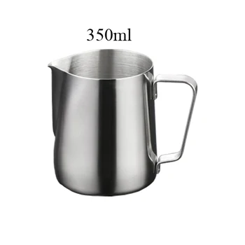 

Stainless Steel Espresso Coffee Pitcher Craft Latte Milk Frothing Jug 350ml Coffee Pitcher Pull Flower