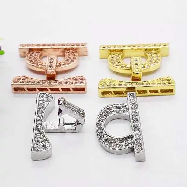 

one pcs white yellow golden plated Jewelry Clasp for making jewelry DIY more string wholesale hook FPPJ FPPJ