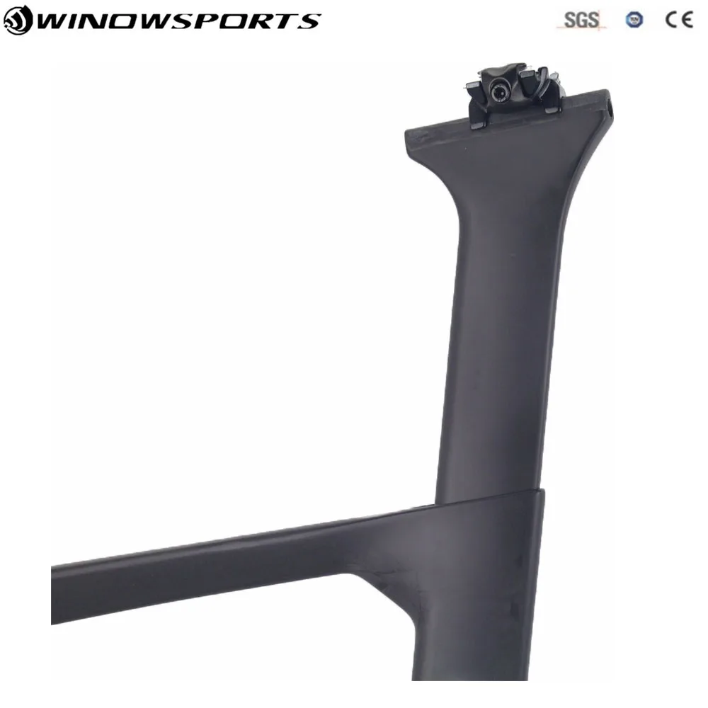 Cheap 2018 New Aero Carbon Fiber full carbon track frame road frames fixed gear bike frameset with fork seatpost headset track bike 4 Cheap 2018 New Aero Carbon Fiber full carbon track frame road frames fixed gear bike frameset with fork seatpost headset track bike 4