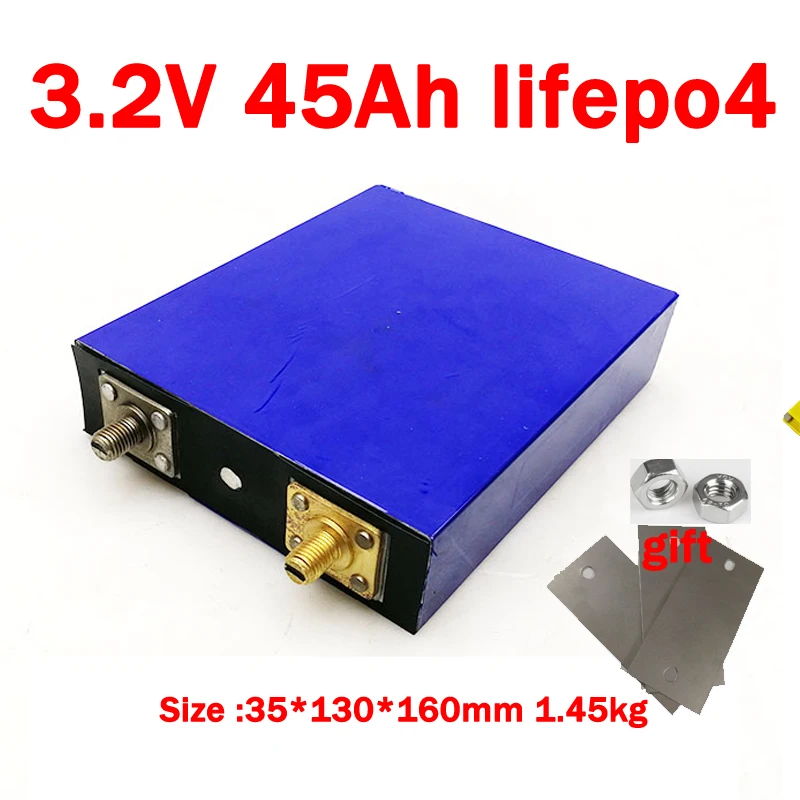Литиевый Аккумулятор lifepo4 3 2 В 45 Ач 4 шт. в 40 глубокий цикл для самостоятельной