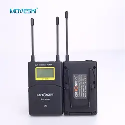 Moveski M9 UHF професси Камера микрофон петличный микрофон приемник + передатчик запись радио Hypercardi микрофон для зеркальной цифровой