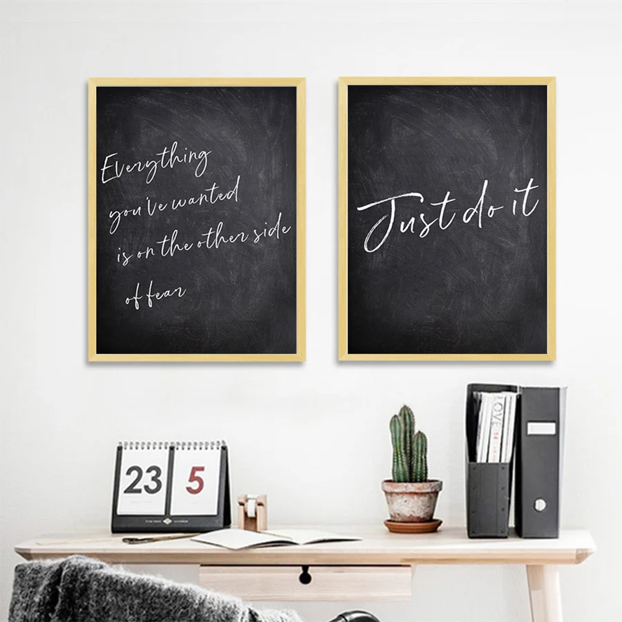 Inspirational Quotes Pop Art Pictures Black White Vintage Posters