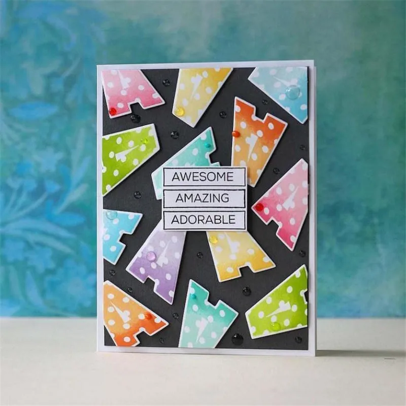 

Eastshape 1 Pcs/lot Metal Cutting Dies Scrapbooking for Card Making DIY Embossing Cuts New Craft Die Letter Cover