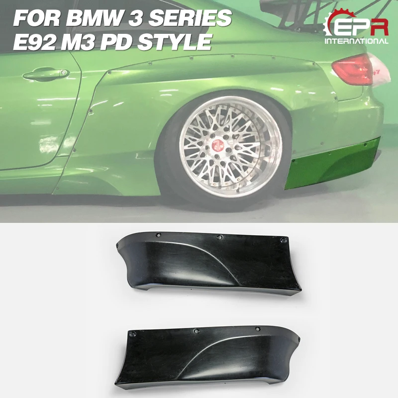 FRP зад Spat для BMW E92 M3 PD стиль широкий корпус Стекловолокно Задний бампер Spat Body Kit тюнинг отделка часть для E92 M3 Racing