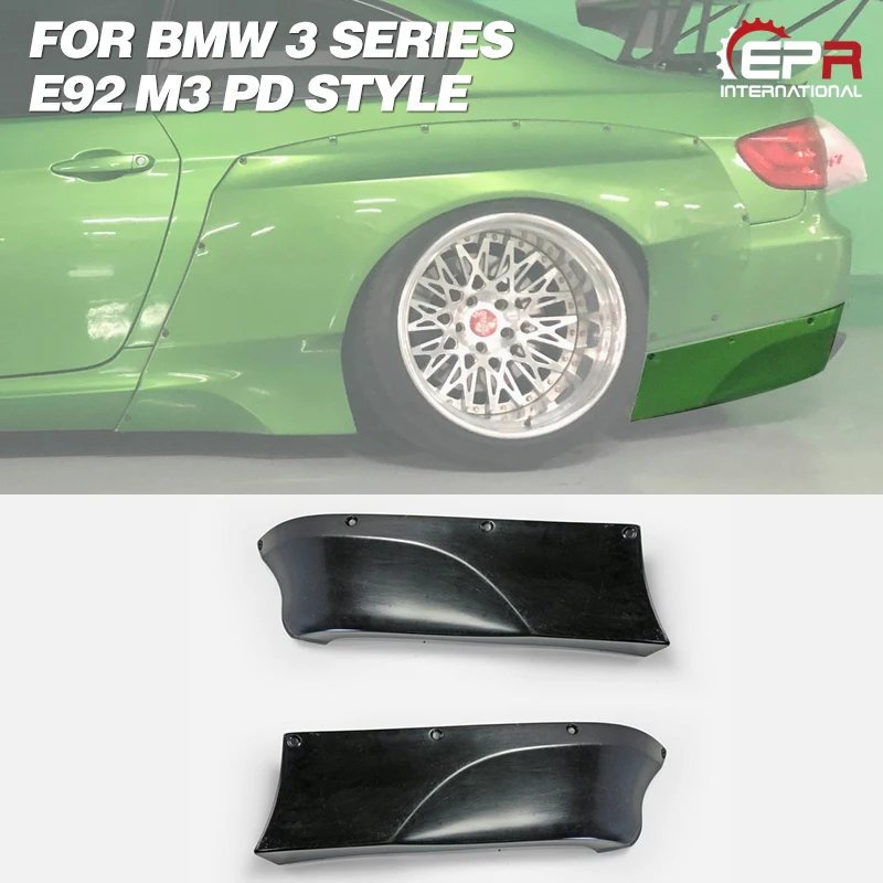 

FRP Rear Spat For BMW E92 M3 PD Style Wide Body Glass Fiber Rear Bumper Spat Body Kit Tuning Trim Part For E92 M3 Racing