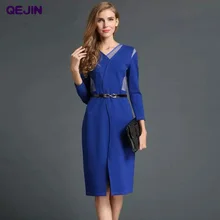 Весенне-осенние женские платья с кружевной аппликацией, женское платье с v-образным вырезом, модное повседневное уличное хлопковое женское платье с молнией сзади размера плюс