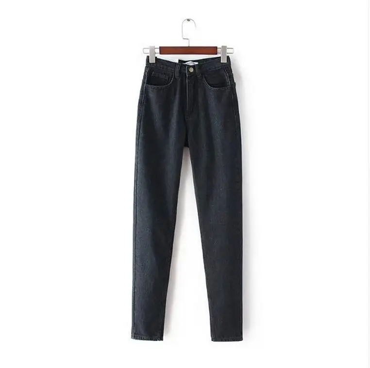 GCAROL Euro Style Classic Women High Waist Denim Jeans Vintage Slim Mom Style Pencil Jeans High Quality Denim Pants For 4 Season 33