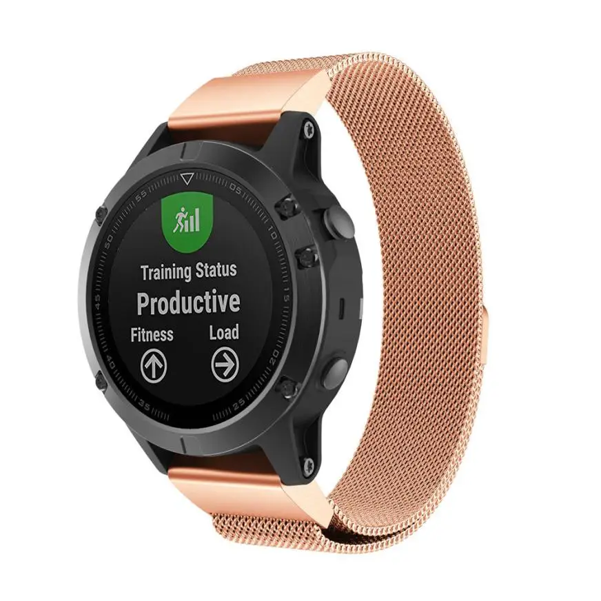 HIPERDEAL смарт-аксессуары ремешок на запястье для Garmin Fenix 5 часы Миланский Магнитный петля браслет из нержавеющей стали dec15