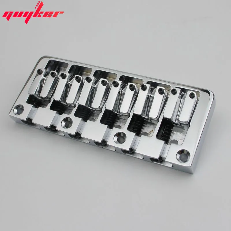 

NEW 6 String Bass Bridge, 16.5mm Spacing CHROME
