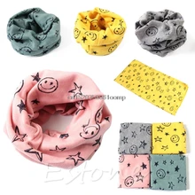 Новинка; сезон осень-зима; теплый хлопковый шарф с круглым вырезом для мальчиков и девочек; шарфы с круглым вырезом;# K4UE# Прямая поставка