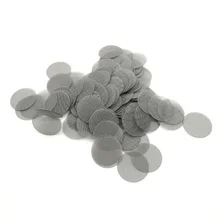 Pipa de agua multifuncional para cachimba, accesorios de acero inoxidable para fumar tabaco, Filtros de Metal, gasa de pantalla para pipa de humo, 100 Uds.