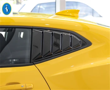 

Yimaautotrims Auto Accessory Rear Side Window Vent Louvers Scoop Protection Cover Trim For Chevrolet Camaro 2016 2017 2018 ABS