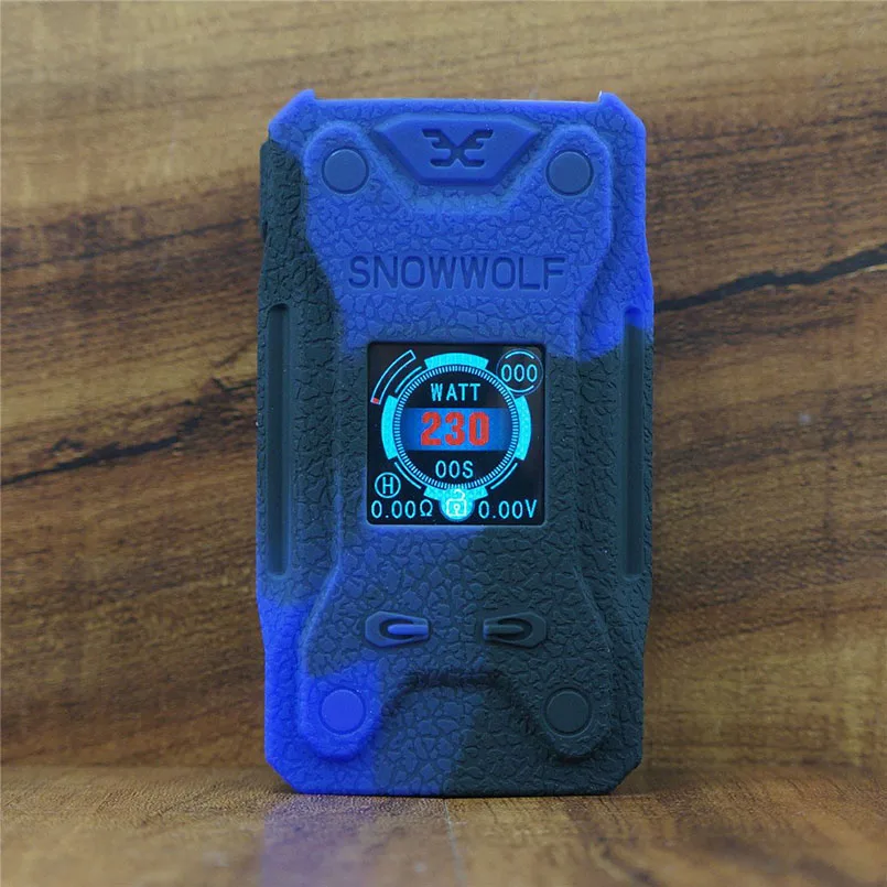 2 шт Sigelei Snowwolf xfeng Mod силиконовый чехол и силиконовый чехол с защитным покрытием для Vape Snowwolf xfeng 230W коробка мод