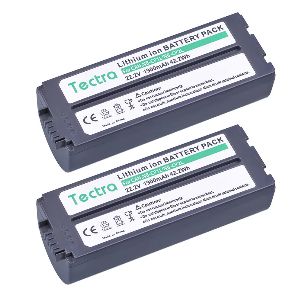 

2 PCS of Batteries for for Canon NB-CP2LH, NB-CP2L, NB-CP1L, CP2L, NBCP2L, CG-CP200 and Photo Printer SELPHY CP800, CP900, CP910