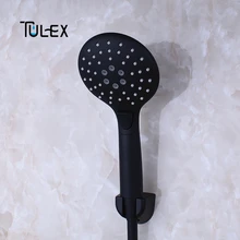 TULEX черная душевая головка ручной ABS пластиковый распылитель для ванной комнаты экономия воды четыре функции для Форсунка для ванной Замена бустера
