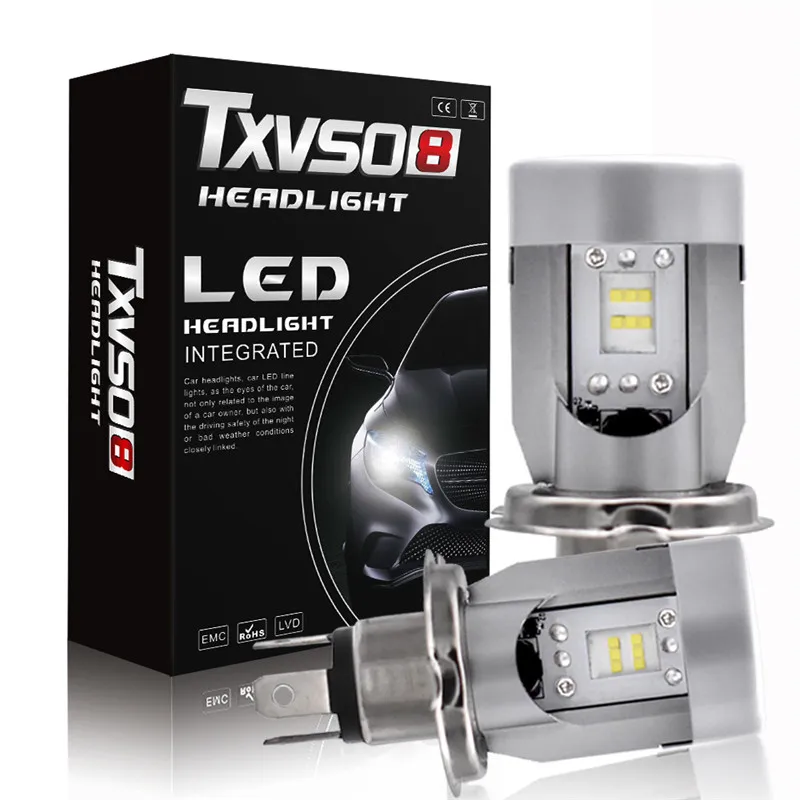 

Txvso8 H4 LED 100W Headlight Kit Bulbs Replace HID Lamp 6000k CSP Car led Headlight Lamp H4 Hi Lo Beam DC12V 24V