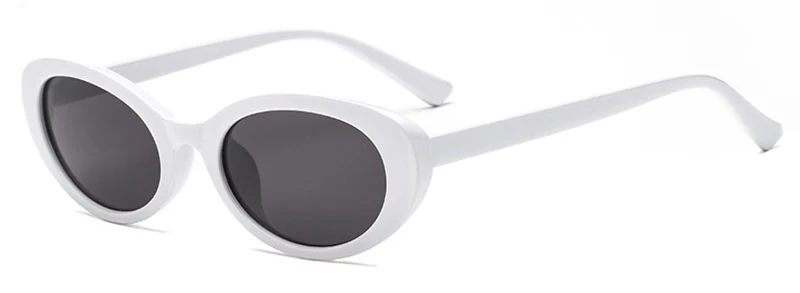 SHAUNA, модные женские солнцезащитные очки кошачий глаз с зернистой оправой, популярные женские прозрачные красные овальные линзы UV400 - Цвет линз: White Black
