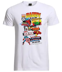 Футболка с надписью «Daddy You Are Our Superhero Fathers Day»