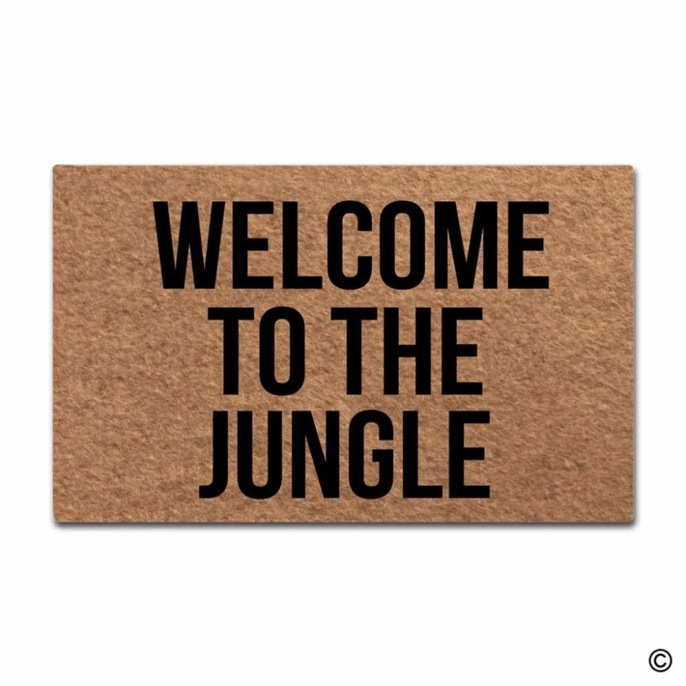 W X 15.7 in L Weilon Entrance Door Mat Funny Welcome You're Not Welcome Right Now were Social Distancing Rubber Non Slip Backing Mat for Indoor Outdoor 23.6 in
