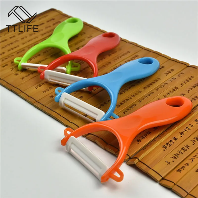 

TTLIFE Mini Creative Home Ceramic Fruit Peeler Apple Peeling Knife Fruit Planing Kitchen Gadgets New Arrival