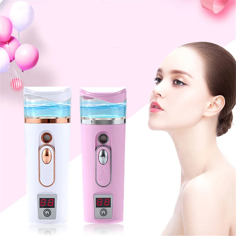 

3 in 1 Nano Facial Mister Steamer Portable Face Spray Ultrasonic Face Sprayer Beauty Hydrating Skin Care Tools Moisture Tester
