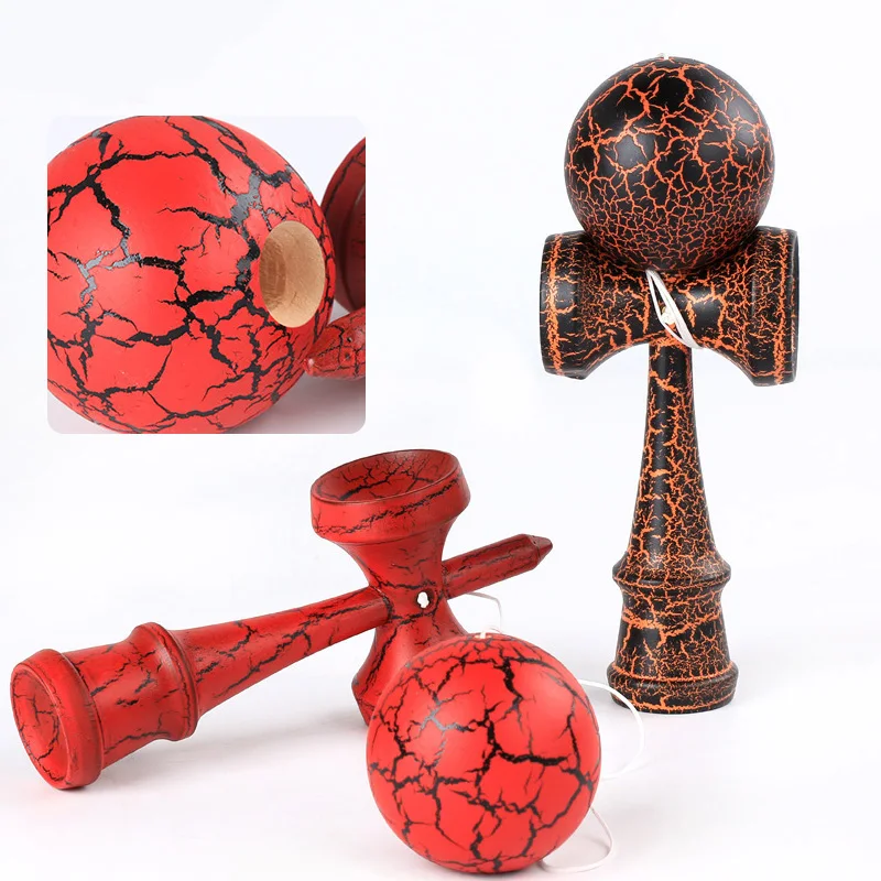 Деревянная игрушка Kendama для детей и взрослых 18 см искусственная краска рандомный