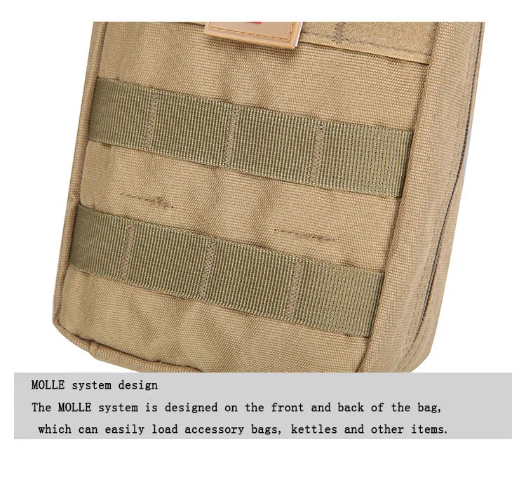 Kits de Emergência Médico ao ar Molle Militar Airsoft Exército Tático Combate Bolsa Livre Caça Escalada Caminhadas Primeiros Socorros Kits Bolsas 15 Esporte e Lazer
