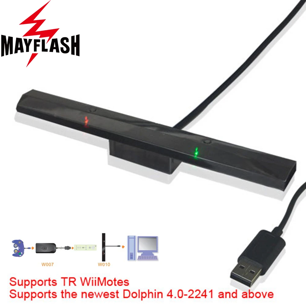 MayFlash беспроводной игровой контроллер с датчиком дельфинбар для Wii дистанционный