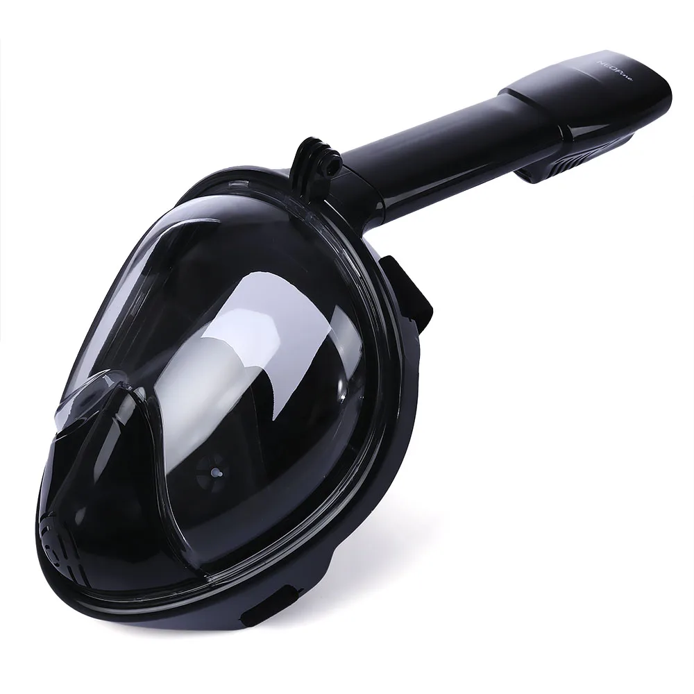 

NEOpine Underwater Diving Swimming Training Scuba Anti Fog Dry Snorkeling Full Face Mask Set for GoPro Camera
