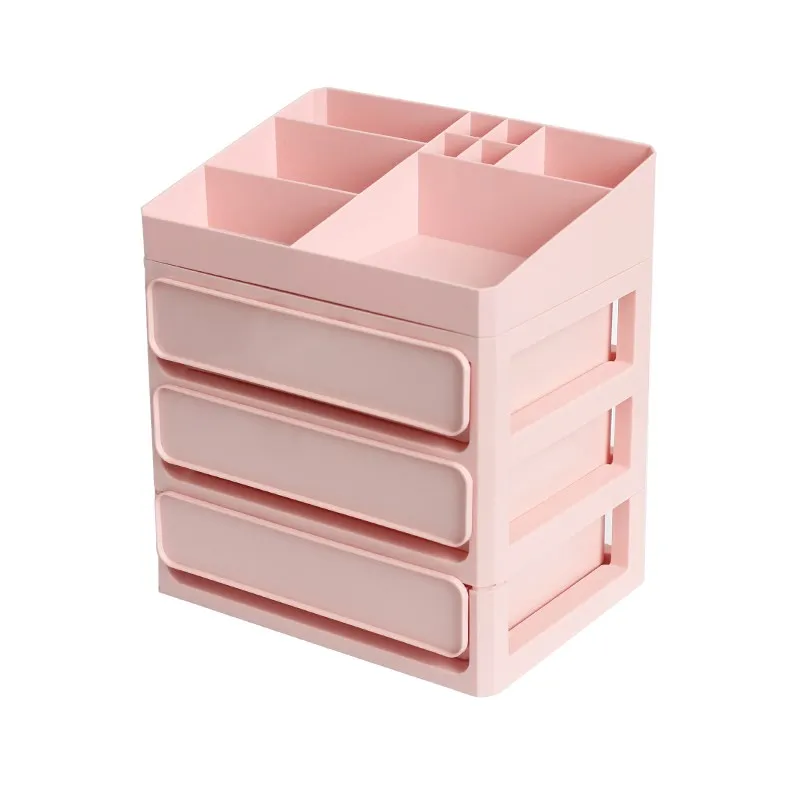 DIY Multi-layer Plastic Container Box For Makeup Drawers Cosmetic Storage Box Jewelry Make Up Organizer Case Office Boxes