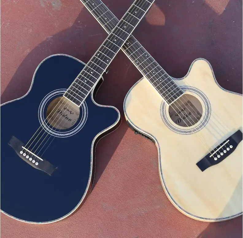 

40-inch acoustic guitar, ultra-thin barrel, beginners, wooden guitar, boys and girls, practicing piano free shipping