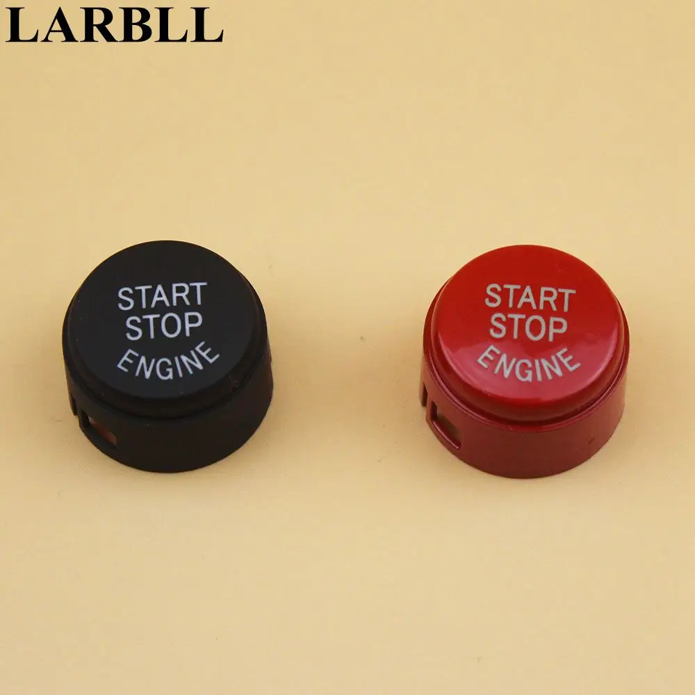 cheap LARBLL Car Auto Black Red Start Stop Engine Button Switch Cover Fit FOR BMW 5 6 F01 F02 F10 F11 F12 2009 2013 2 Stypes