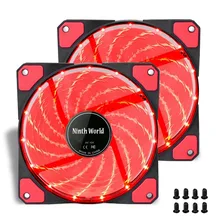 120mm PC Computer 16dB Ultra Silent 15 LEDs Case Fan Heatsink Cooler Cooling w/ Anti Vibration Rubber,12CM Fan,12VDC 3P IDE 4pin-in Fans & Cooling from Computer & Office on Aliexpress.com | Alibaba Group