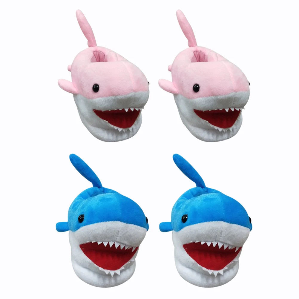 Детские хлопковые тапочки в форме акулы