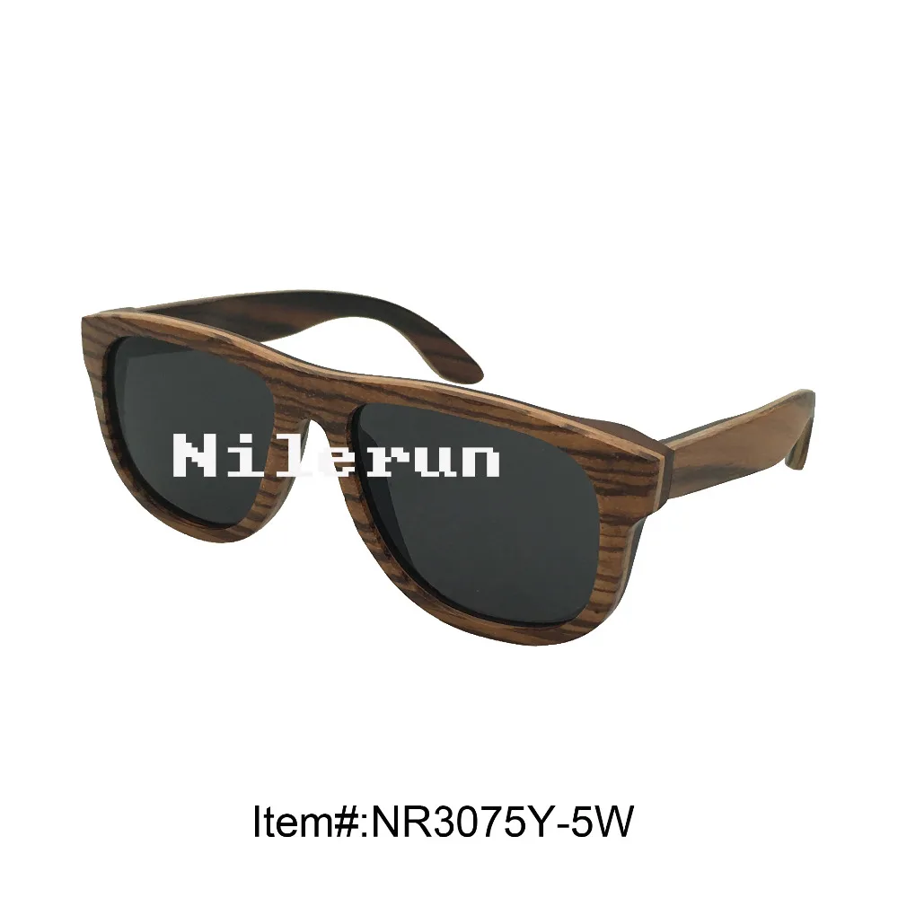 

unisex men women's laminated wood sunglasses