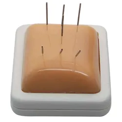 Acupuncture and moxibustion students practice acupoints