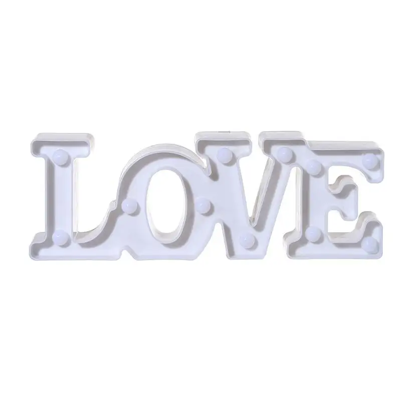 День Святого Валентина знак любви красочное свадебное украшение любовные буквы деревянная комната дома вечерние украшение из букв Декор 5O0110 - Цвет: white