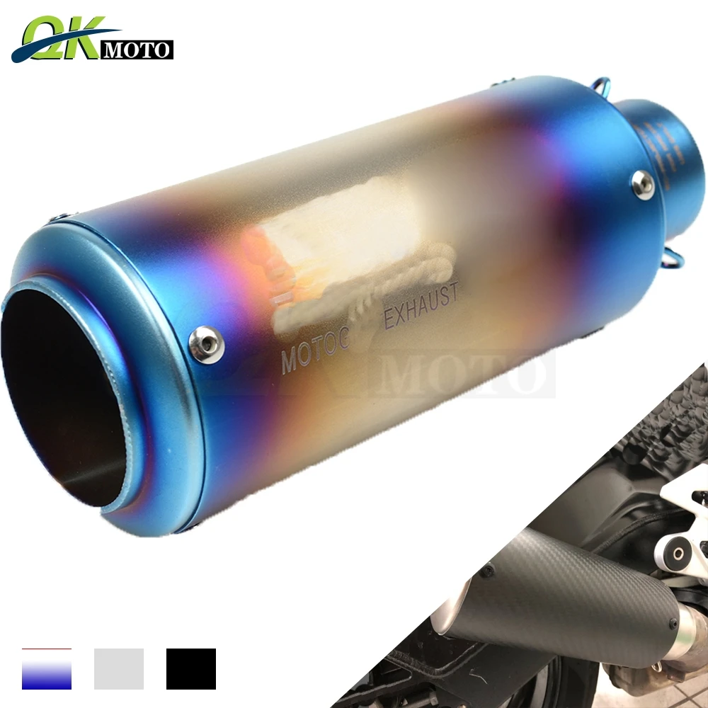 

51-61MM Universal Motorcycle Exhaust Muffler Moto Escape Muffle Pipe for suzuki GSX 1250 F ABS Traveller GSX R 600 750