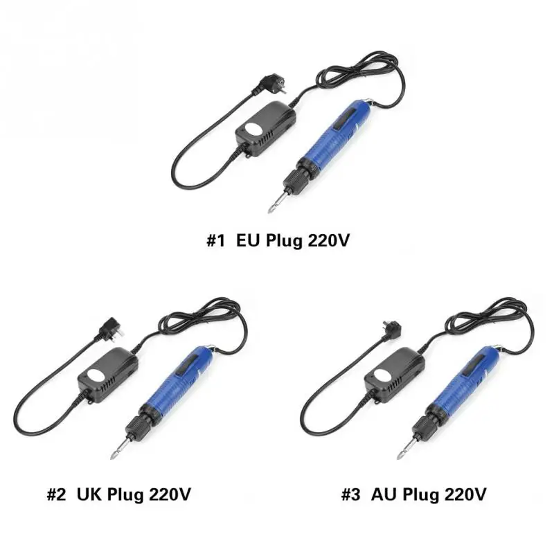 

1/4'' Automatic Handheld Straight Shank Electric Screwdriver Practical Tool 220V EU Plug UK Plug AU Plug Optional