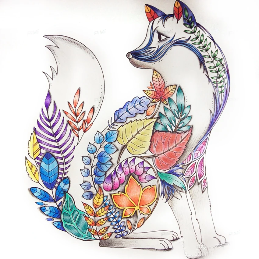 24 Page coloring book Enchanted Forest kids books Antistress Adult Coloring Books For adults Livre drawing/Art/colouring Book