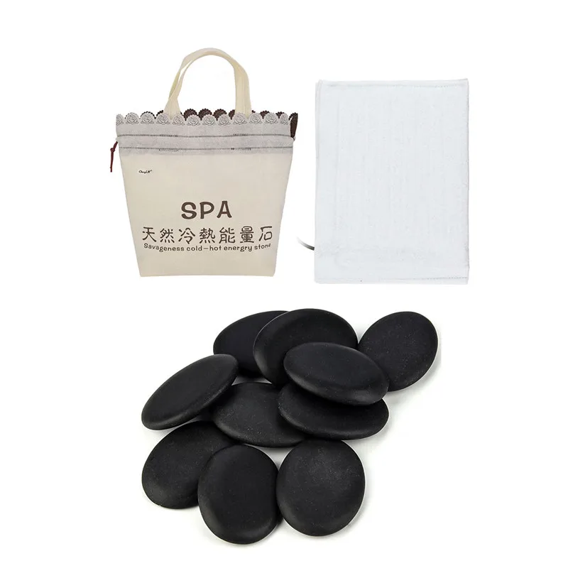Ceny Ogrzewanie elektryczne torba lawa kamień masażu energii kamień wulkaniczny koraliki naturalne gorąca lawa kamień do masażu SPA zwolnić napięcie fizyczne