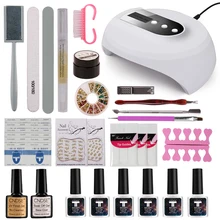 Nail Kit Dryer 36W UV LED Lamp&UV Gel Varnish Polish Top Base Coat Manicure Tool choose 6 Colors Nail Polish For Nail sets цена Nail Kit Dryer 36W UV LED Lamp&UV Gel Varnish Polish Top Base Coat Manicure Tool choose 6 Colors Nail Polish For Nail sets цены онлайн