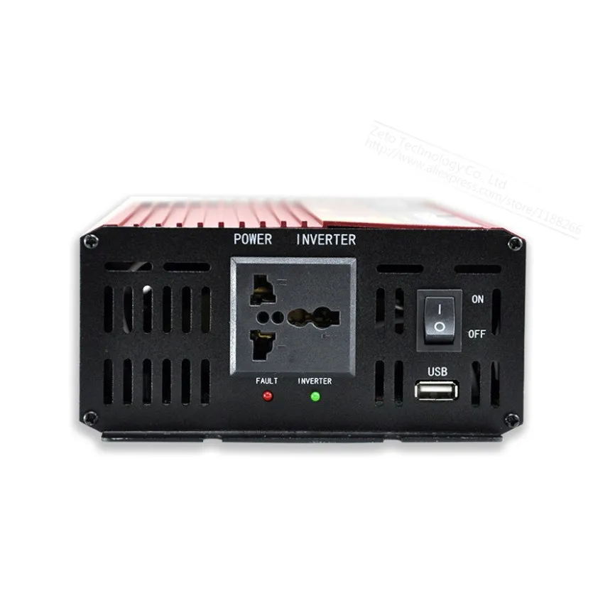 UKC 2000W 3000W 4000W Car Power Inverter Voltage Converter With Cigarette lighter DC 12V AC 220V Transformer USB Charger Adapter