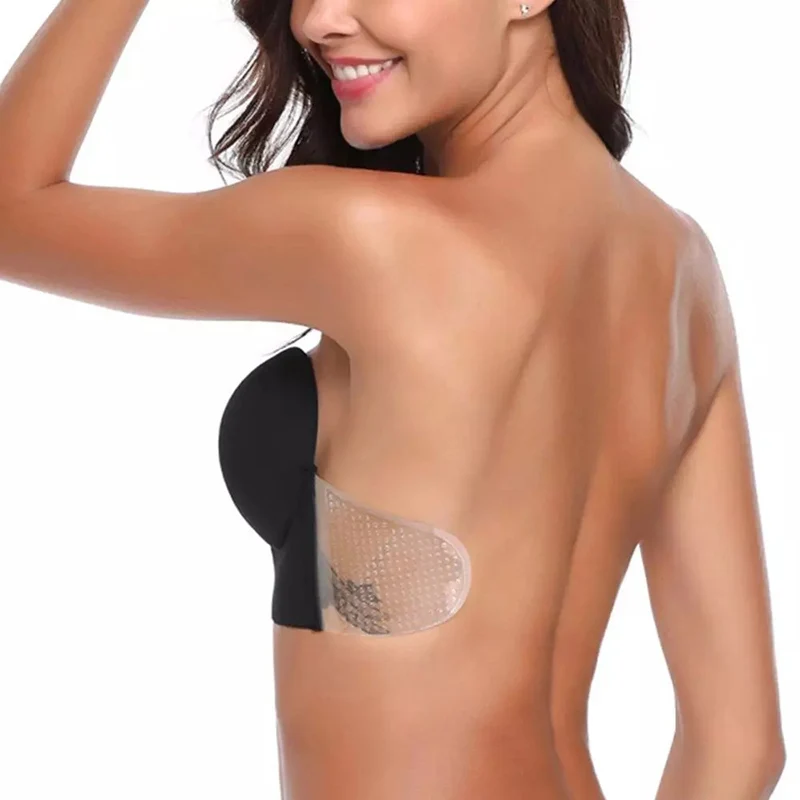 

Sticky Bra Backless Bra Adhesive Strapless Invisible Bras Silicone Push Up Bras for Women KNG88